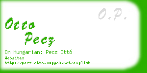 otto pecz business card