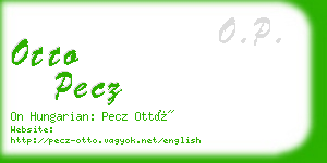 otto pecz business card